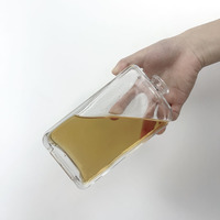Bouteilles en verre super flint à col court pour l'emballage de la vodka, du whisky, du brandy, du gin et du rhum
