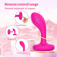 Jouet anal en silicone liquide résistant avec 10 modes de vibration, étanche IPX6, contrôle par application/télécommande, vente en gros