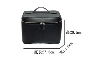 Bolsa Organizadora de Maquillaje de <span class=keywords><strong>Viaje</strong></span> de Cuero de Lujo Personalizada con Espejo, Divisor y Compartimento para Lápiz Labial, Portátil para Mujer - Product Image 5