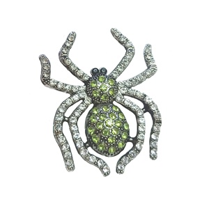 Breloques DIY vintage en alliage araignée entièrement serties de strass, à dos plat, pour accessoires de voiture, coques de téléphone, <span class=keywords><strong>Crocs</strong></span>, pinces à cheveux, vente en gros - Product Image 6