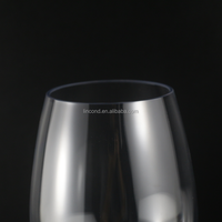 Vente en gros de verres à vin rouge en plastique Vintage, verre incassable, coupe à pied, verres à Champagne pour mariage