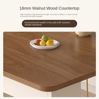 Rechteckiger Esstisch aus massivem Holz für 10 walnuss farbene Teleskop klapp designs für kleine Wohnungen und Wohnzimmer