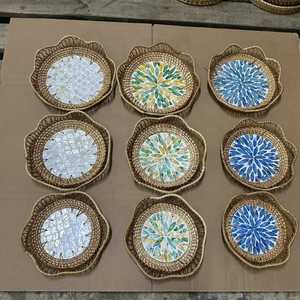 Sustainable Bamboo Wicker Woven <b>Basket</b> Handmade Decorative Craft <b>Bread</b> <b>Basket</b> Gift Fruit <b>Bread</b> Container - Product Image 4