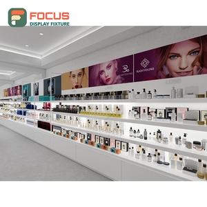 Expositor de Suelo de Materiales Mixtos para Tiendas de Marca Contemporáneas, Solución de Mobiliario para Tiendas, Diseño de Tiendas de Cosméticos - Product Image 2