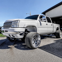 Jantes en aluminium forgé de qualité supérieure 6061-T6, style FF29, à mailles torsadées directionnelles, pour Chevrolet Silverado GMC Sierra 4x4