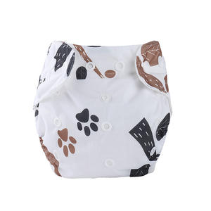 <span class=keywords><strong>Pantalones</strong></span> de pañales impermeables para recién nacidos, <span class=keywords><strong>pantalones</strong></span> con estampado de niños para niños y niñas, pañales de tela suaves y lavables para bebés nuevos - Product Image 2