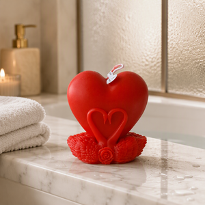 Candela Profumata Artigianale in Cera di Soia a Forma di Cigno, Ideale per San Valentino, Decorazioni per la Casa, Matrimoni, Regali per Diwali, a Forma di Cuore - Product Image 1