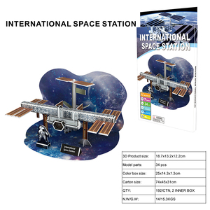 Rompecabezas 3D de Papel con Temática Espacial, Modelo del Módulo <span class=keywords><strong>Lunar</strong></span> Apollo, Regalo Educativo para Niños, con EPS - Product Image 5