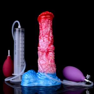 NNSX Dildo Inflable con Eyaculación, Dildo de Fantasía Animal (Perro, Caballo), Pene Artificial, Pene con Nudo Grande, Tapón Anal, Juguetes Sexuales para Mujeres - Product Image 4