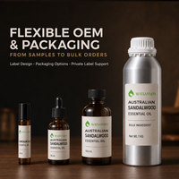 Huile essentielle de bois de santal australien pur de qualité supérieure pour les soins de la peau, huile parfumée de bois de santal pour diffuseur d'arômes, fabrication de parfums