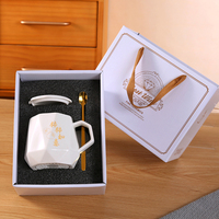 Juego de Tazas de Cerámica para Regalo de Navidad, San Valentín, Día de la Madre, Boda, Regalo Empresarial, Recuerdo, Taza de Té, Taza de Café