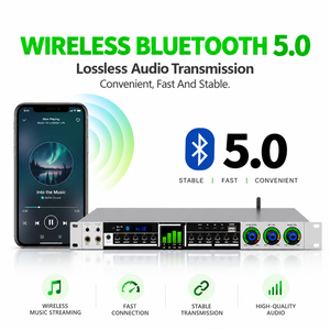 Цифровой процессор аудиоэффектов Bluetooth 5.0 с функцией реверберации и эхо, оптическим входом для караоке-систем - Product Image 1