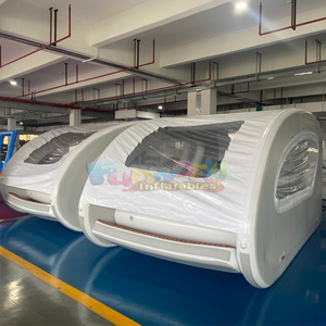 Equipo de juegos acuáticos con energía solar, bote pontón eléctrico para pasajeros, casa flotante inflable en venta - Product Image 4