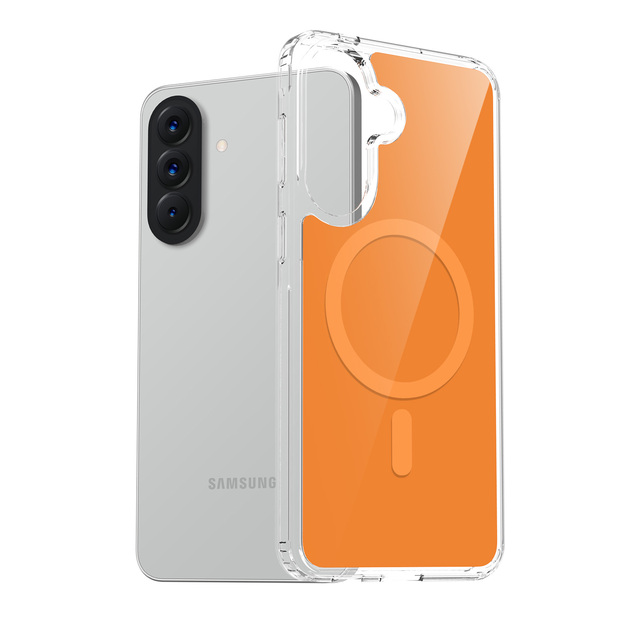 Clear Magnetic Anti Yellowing Phone Case for Samsung Galaxy A57 A37 A07 A17 Shockproof Anti Fingerprint TPU PC Protective Cover