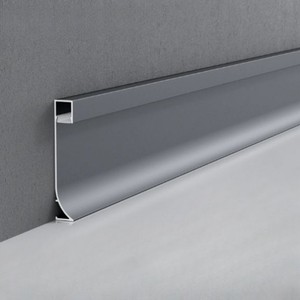 Plinthe en aluminium pour canal LED |   Profilé <span class=keywords><strong>de</strong></span> sol à lumière diffusée pour salon et <span class=keywords><strong>couloir</strong></span> - Product Image 3