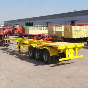 Nuevo Chasis Portacontenedores Esqueleto de 45 Toneladas, Semirremolque de 3 Ejes, Remolque Esqueleto Usado - Product Image 3
