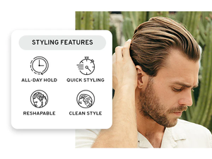 Cire coiffante pour hommes à tenue extra forte, texture optimale, marque privée, pour un style impeccable - Product Image 5