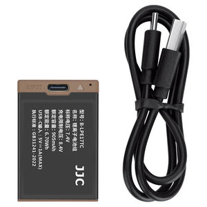 JJC USB-C 충전식 리튬이온 배터리 LP-E17 대체품 EOS R100/R8/R50/R10/RP/77D/9000D 등 호환 - Product Image 1