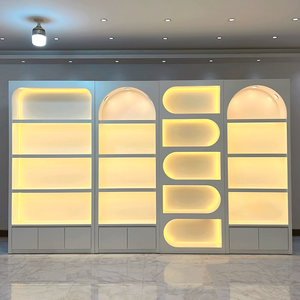 Sang trọng hiện đại LED hiển thị tủ mỹ phẩm Nước hoa <span class=keywords><strong>Showcase</strong></span> cho các sản phẩm mỹ phẩm vẻ đẹp trang điểm mỹ phẩm cửa hàng kệ trưng bày - Product Image 1