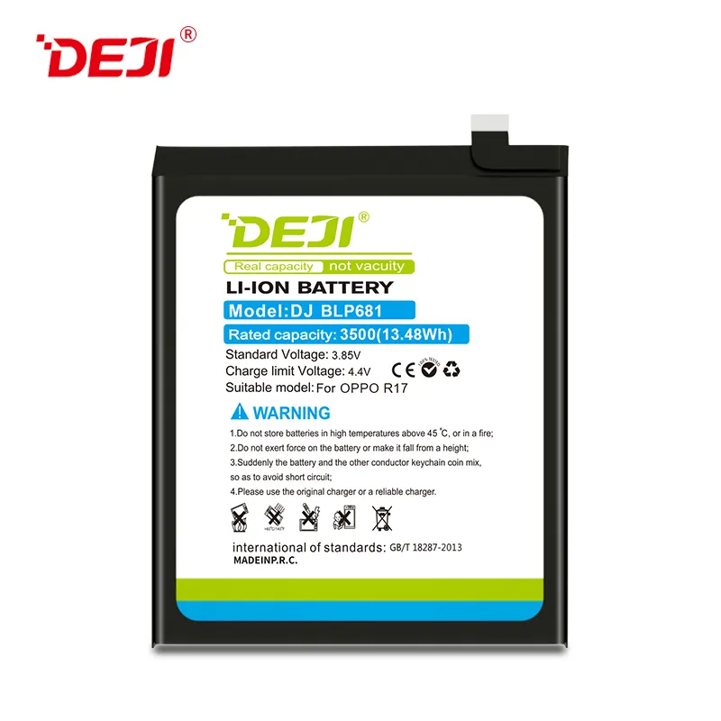 DEJI China mobile phone battery for OPPO R17 R15 R11 PLUS R11S Find X f3 f5 a37 a57 f17 f1s
