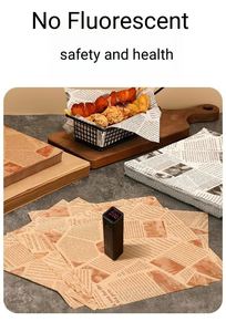 Vente directe d'usine, papier résistant à la graisse, logo personnalisé, matériau de qualité alimentaire, porte-assiettes en papier - Product Image 4