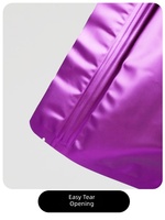 Sachet Doypack Coloré en Feuille Métallique avec Fenêtre Transparente, Sac d'Emballage Alimentaire Refermable à Fermeture Éclair pour Noix, Fruits Secs, Thé et Snacks