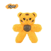 Jouet en peluche pour chat, motif dessin animé, résistant aux morsures, pour le nettoyage des dents, amusant, avec herbe à chat intégrée