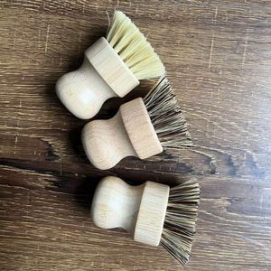 Brosse de nettoyage en bambou naturel de haute qualité, zéro déchet, avec manche en bambou - Product Image 3