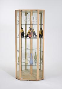 Gabinete de trofeo de vidrio de esquina moderno hecho en Taiwán para el hogar, Bar, sala de estar, hotel y entrada, vitrina de vidrio templado, hecho en Taiwán, 2017 - Product Image 2