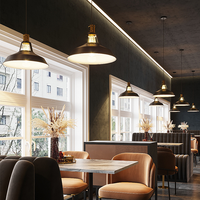 Lustre LED scandinave long en fer à hauteur réglable, blanc + noir, température de couleur 2700K, blanc chaud doux pour chambre, restaurant, maison