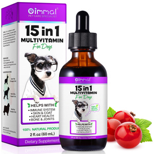 Oimmal Senior Hondensupplementen 15-in-1 Hondenvitamines Multivitamine Druppels voor Huid, Vacht, Hartgezondheid, Botten en Gewrichtsondersteuning - Product Image 2