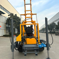 Machine de forage de carottage de haute qualité pour l'exploitation minière et les puits d'eau, type chenille, portable, avec pompe à engrenages, pour carburant diesel 200M