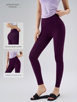 Leggings de sport pour femmes, taille haute, effet galbant fessier, fins, respirants, sans couture, extensibles, longueur intégrale, pour Pilates, course et gym