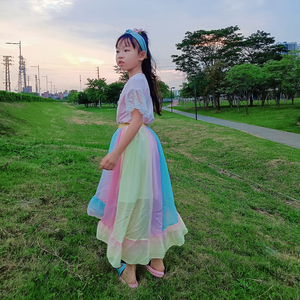Niñas Sirena Alto Bajo <span class=keywords><strong>Tutu</strong></span> Falda Vestido Conejito Día de Pascua Fiesta de cumpleaños <span class=keywords><strong>Tutu</strong></span> Faldas - Product Image 1