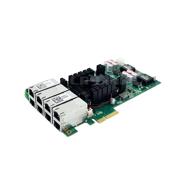 LR-LINK PCIe LRES2008PT-POE ağ kartı 1gb/sn RJ45 Nics Intel I350 ağ kartları Gbit PCIe x4 bakır Gigabit Ethernet 8 bağlantı noktası