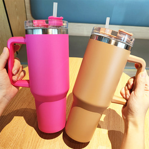 Vaso Térmico de Acero Inoxidable 304 de Gran Capacidad (40 oz) con Asa, Aislado al Vacío, para Auto, Deportes al Aire Libre y Botella de Agua - Product Image 2