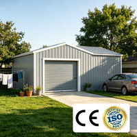 Bâtiment en acier préfabriqué de qualité professionnelle, petit entrepôt industriel en métal, maison de stockage extérieure, garage modulaire, abri pour voiture