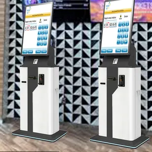 Quiosco de pago automático Crtly con lector de tarjetas NFC escáner de código de barras Quioscos de autoservicio Check-Ins