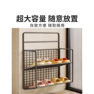 Zapatero de pared, diseño minimalista rectangular, almacenamiento en la entrada que ahorra espacio para zapatos deportivos, capacidad para 10-20 pares - Product Image 4