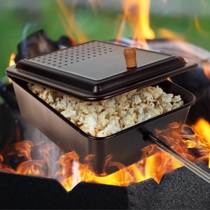 เครื่องทำป๊อปคอร์นแบบทำเองสำหรับแคมป์ไฟ พร้อมเคลือบกันติด - Product Image 5