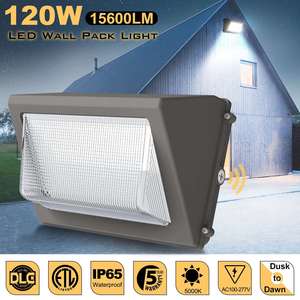 ไฟ LED สำหรับภายนอกอาคาร 120W พร้อมโฟโตเซลล์ เปิด-ปิดอัตโนมัติ ได้รับมาตรฐาน ETL ความสว่าง 5000K 15600LM ระดับการป้องกัน IP65 ฝาครอบกระจกกันน้ำ - Product Image 6