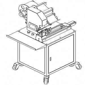 Machine d'étiquetage de drapeau de fil plié de drapeau de câble électronique à bon prix auto-adhésive - Product Image 6
