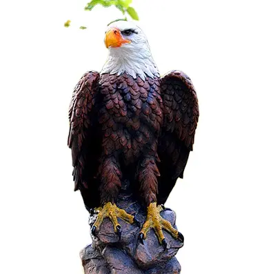 Artificial Resin Craft Eagle Simulation Bird Eagle Anti-Scare Bird Repellent Artifact Eagle Hawk Owl Statue