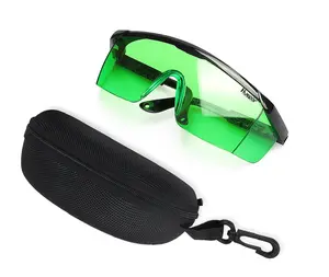 Huepar GL01G Adjustable Green Laser Glasses For Decorating, Plumbing, Metalworking, Tiling Safety Laser Glasses