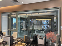 Ventanas Modernas de Madera y Aluminio Compuesto con Triple Vidrio Templado y Aislamiento Térmico para Casa, Villa u Oficina