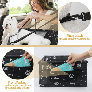 เบาะนั่งในรถสำหรับสุนัขขนาดใหญ่แบบพับได้ ระบายอากาศดี ขายส่ง - Product Image 4