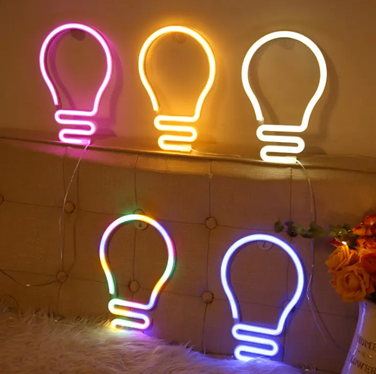 INS new LED bulb neon light modeling lamp bedroom decoration night light