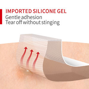 Alexer Pansement en mousse adhésive en silicone avec bordure douce 3 "x 3'' Lot de 5 pour l'ulcère diabétique du pied - Product Image 6