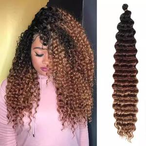 ผมถักเปียลอนคลื่นลึก22นิ้วแบบโบฮีเมียนผมสังเคราะห์ทนความร้อนน้ำหนักเบาจากโรงงานส่งตรงจากโรงงาน - Product Image 3