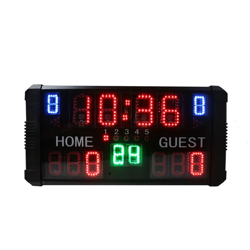 Tabellone segnapunti elettronico da ping pong con tabellone segnapunti in plastica portatile digitale di grandi dimensioni per l'esposizione dei giochi